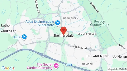 Houses for rent i Skelmersdale - Lancashire - kort over placeringen