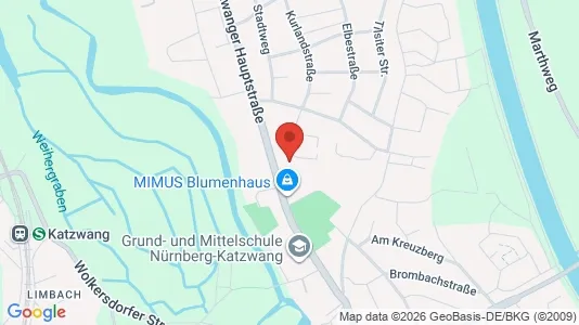 Apartments for rent i Nuremberg - kort over placeringen