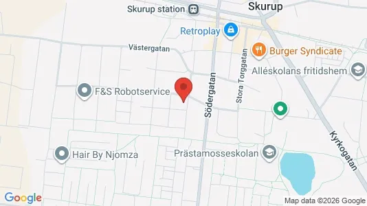 Apartments for rent i Skurup - kort over placeringen