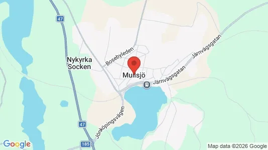 Apartments for rent i Mullsjö - kort over placeringen