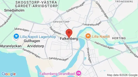 Apartments for rent i Falkenberg - kort over placeringen