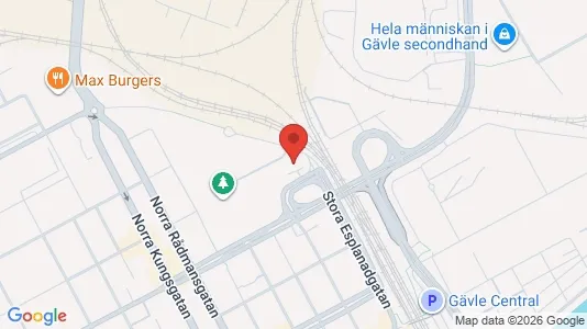 Apartments for rent i Gävle - kort over placeringen