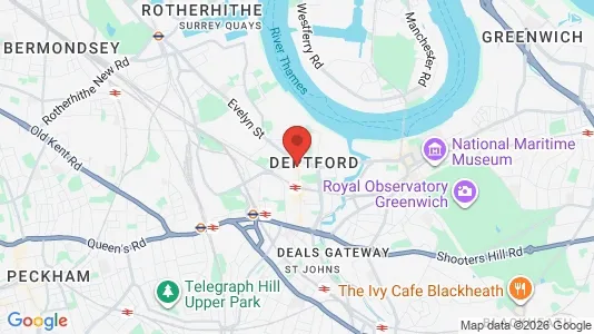 Apartments for rent i London SE8 - kort over placeringen