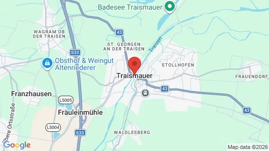 Apartments for rent i Traismauer - kort over placeringen