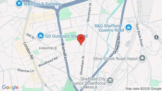 Apartments for rent i Sheffield - South Yorkshire - kort over placeringen