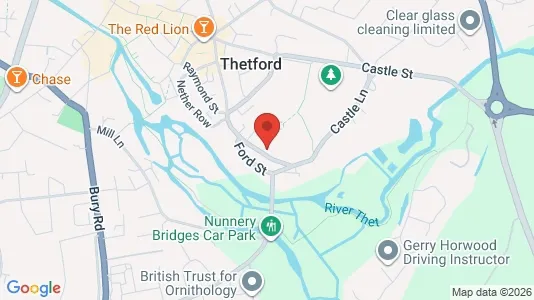 Apartments for rent i Thetford - Norfolk - kort over placeringen