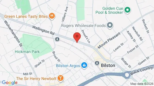 Apartments for rent i Bilston - West Midlands - kort over placeringen