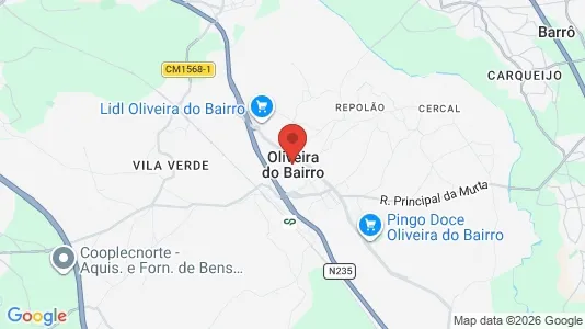 Apartments for rent i Oliveira do Bairro - kort over placeringen