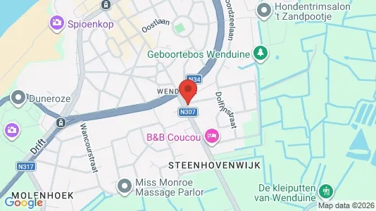 Apartments for rent i De Haan - kort over placeringen