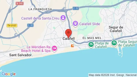 Apartments for rent i Calafell - kort over placeringen