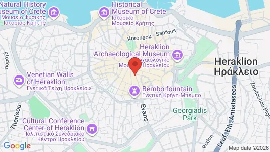 Apartments for rent i Heraklion - kort over placeringen