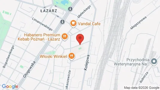 Apartments for rent i Poznań - kort over placeringen