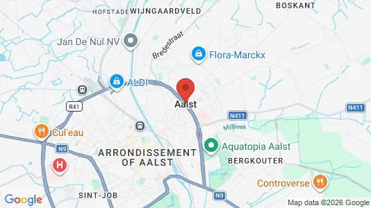 Apartments for rent i Aalst - kort over placeringen