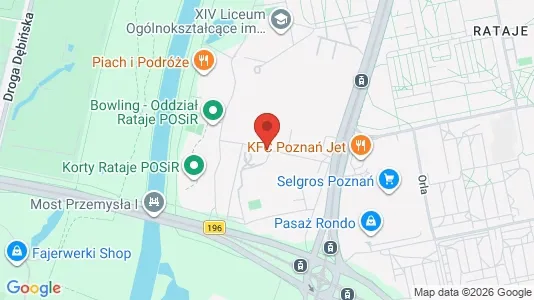 Apartments for rent i Poznań - kort over placeringen
