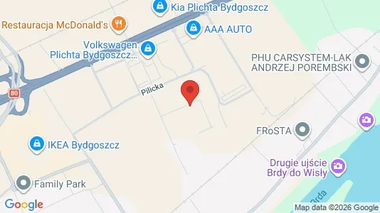 Rooms for rent i Bydgoszcz - kort over placeringen