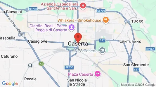 Apartments for rent i Caserta - kort over placeringen
