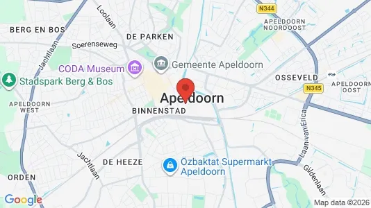 Rooms for rent i Apeldoorn - kort over placeringen
