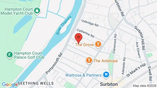 Apartments for rent i Surbiton - Surrey - kort over placeringen