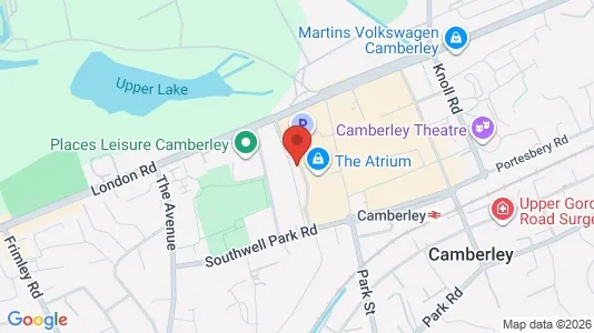 Apartments for rent i Camberley - Surrey - kort over placeringen