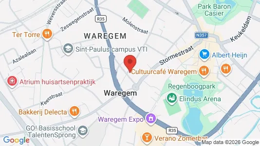 Apartments for rent i Waregem - kort over placeringen