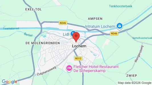 Apartments for rent i Lochem - kort over placeringen