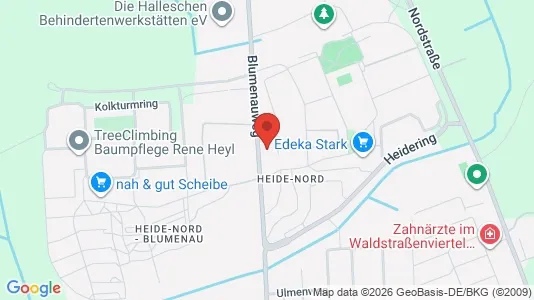 Apartments for rent i Halle (Saale) - kort over placeringen