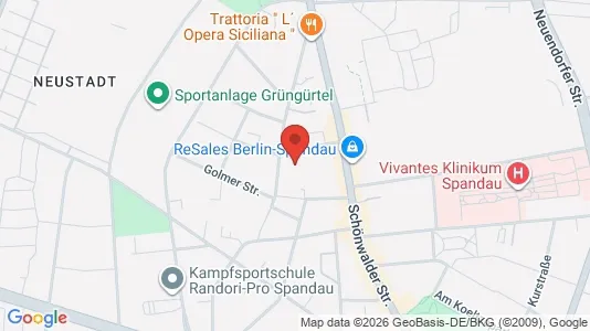 Apartments for rent i Berlin Spandau - kort over placeringen