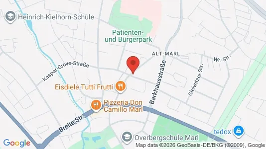 Apartments for rent i Recklinghausen - kort over placeringen