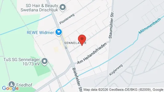 Apartments for rent i Paderborn - kort over placeringen
