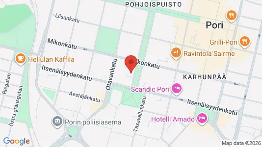 Apartments for rent i Pori - kort over placeringen