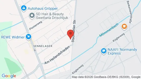 Apartments for rent i Paderborn - kort over placeringen