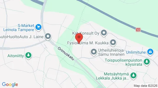Apartments for rent i Tampere Koillinen - kort over placeringen