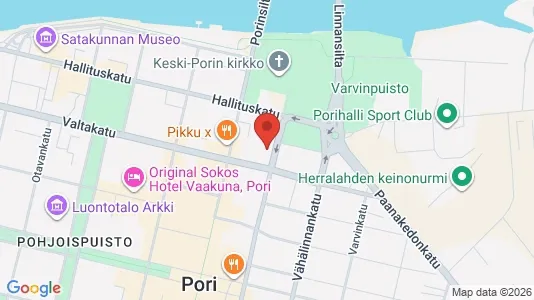 Apartments for rent i Pori - kort over placeringen
