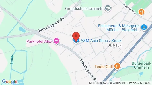 Apartments for rent i Bielefeld - kort over placeringen