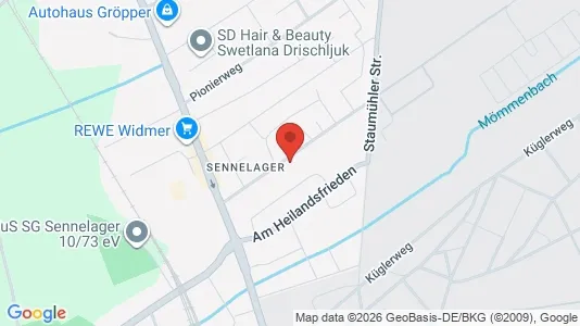 Apartments for rent i Paderborn - kort over placeringen