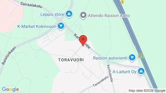 Apartments for rent i Raisio - kort over placeringen