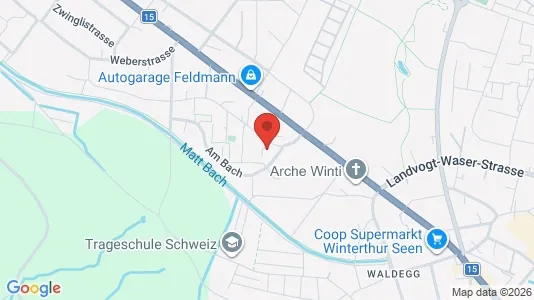 Rooms for rent i Winterthur - kort over placeringen