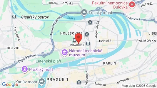 Apartments for rent i Praha 7 - kort over placeringen