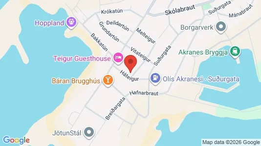 Apartments for rent i Akranes - kort over placeringen