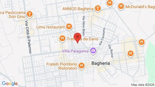 Apartments for rent i Bagheria - kort over placeringen