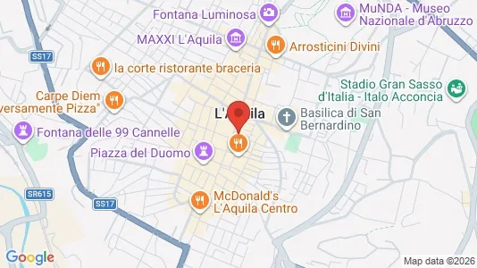 Apartments for rent i L'Aquila - kort over placeringen