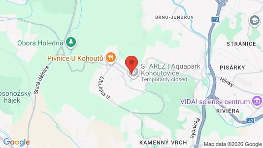 Apartments for rent i Brno-Kohoutovice - kort over placeringen