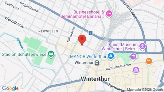 Apartments for rent i Winterthur - kort over placeringen