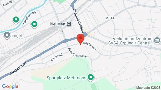 Apartments for rent i Biel - kort over placeringen