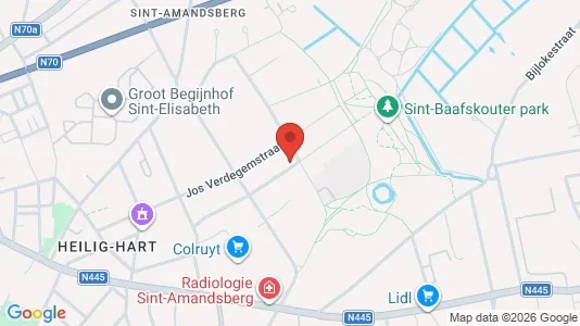 Apartments for rent i Gent Sint-Amandsberg - kort over placeringen