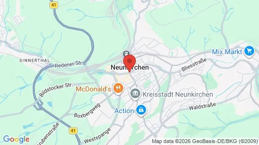 Apartments for rent i Neunkirchen - kort over placeringen
