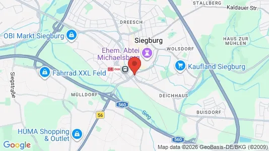 Apartments for rent i Rhein-Sieg-Kreis - kort over placeringen