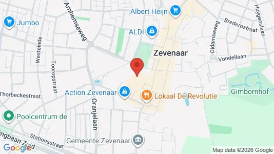 Apartments for rent i Zevenaar - kort over placeringen