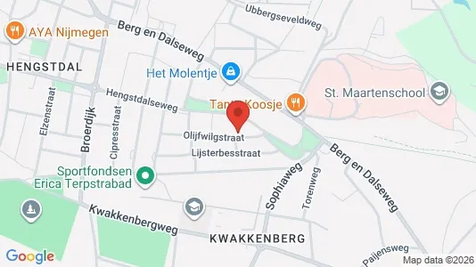 Apartments for rent i Nijmegen - kort over placeringen