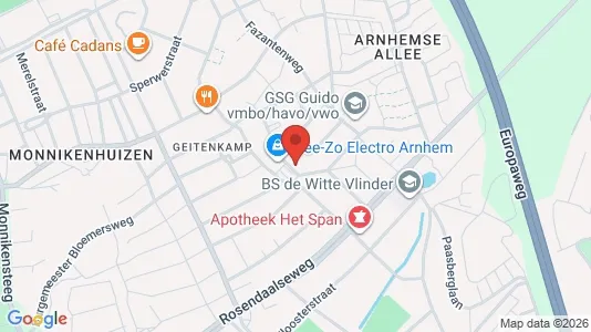Apartments for rent i Arnhem - kort over placeringen